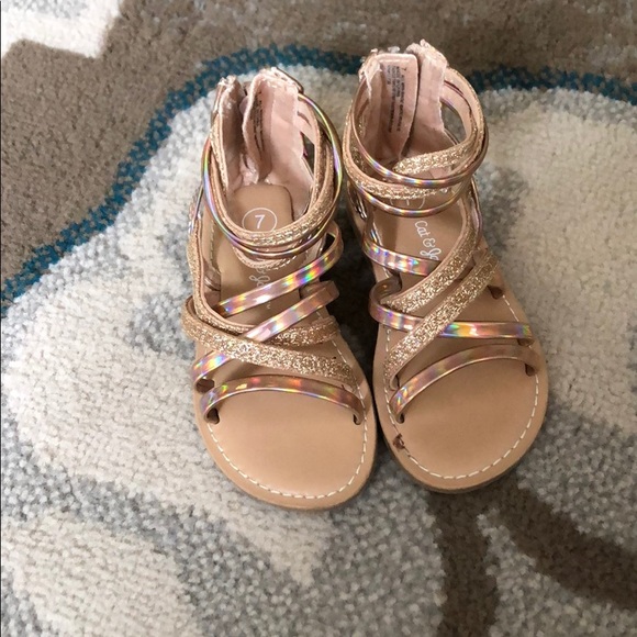 Cat & Jack Other - FINAL! Rose gold strappy sandals 💕